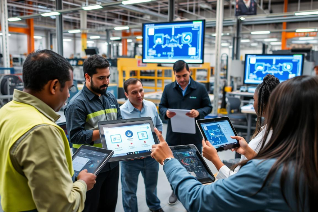 Pelatihan karyawan untuk implementasi teknologi AI manufaktur